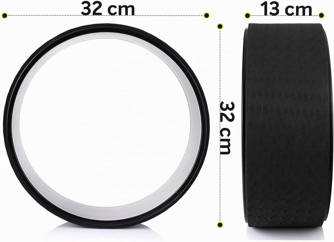 Fizyo Yoga Wheel Ø 32 cm – Yogarad für effektives Rücken-Training & Schmerzlinderung – Stabil, Rutsc