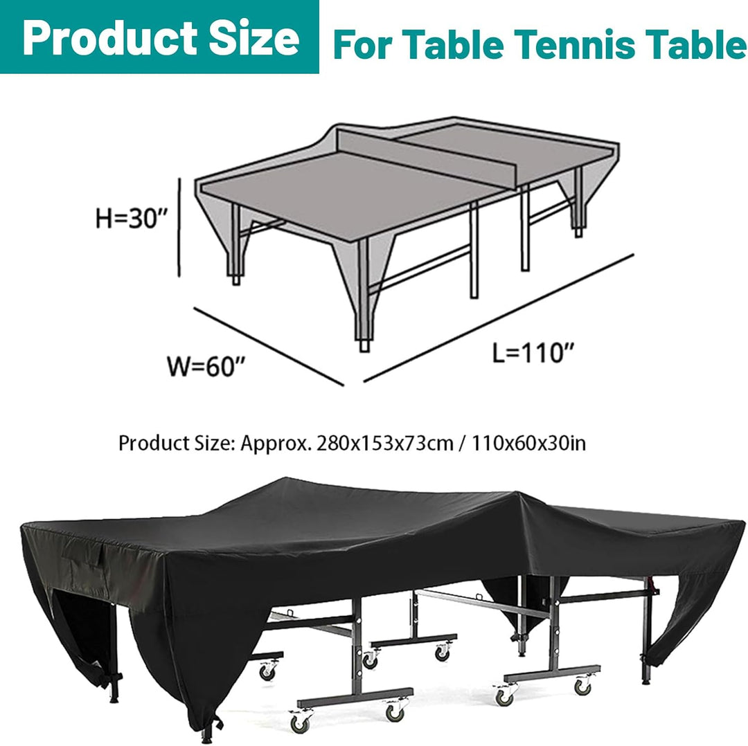 GAESHOW Tischtennis Abdeckung, Schutzhülle Tischtennisplatte Wasserdicht Abdeckhülle mit Tasche, Tis