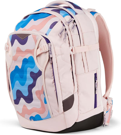 satch match Schulrucksack ergonomisch, erweiterbar auf 35 Liter, extra Fronttasche Candy Clouds - Ro