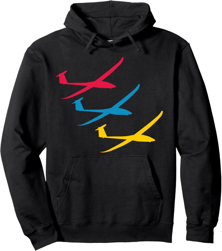 Segelflugzeug Segelfliegen Segelflieger Fliegen Vintage Fun Pullover Hoodie