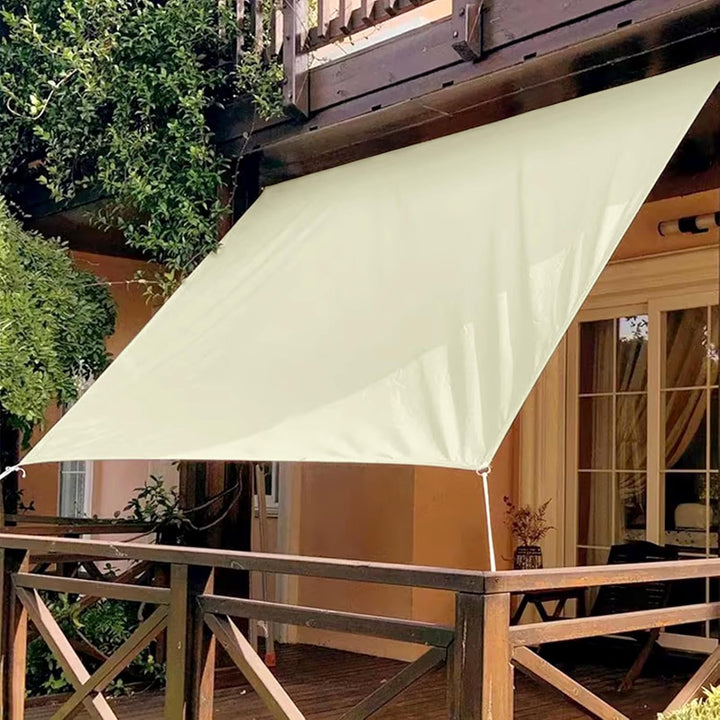Dripex Sonnensegel wasserdicht Sonnenschutz Set 3X3 m inkl Befestigungsseile Rechteckig Polyester Im