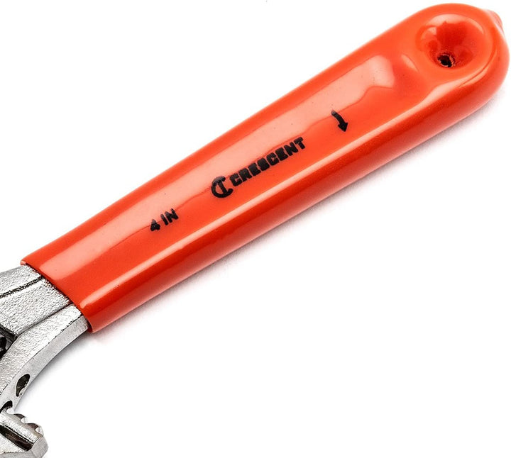 Crescent AC24CVS 10,2 cm (4 Zoll) verchromter verstellbarer Schraubenschlüssel, mit Sechskant-Backen