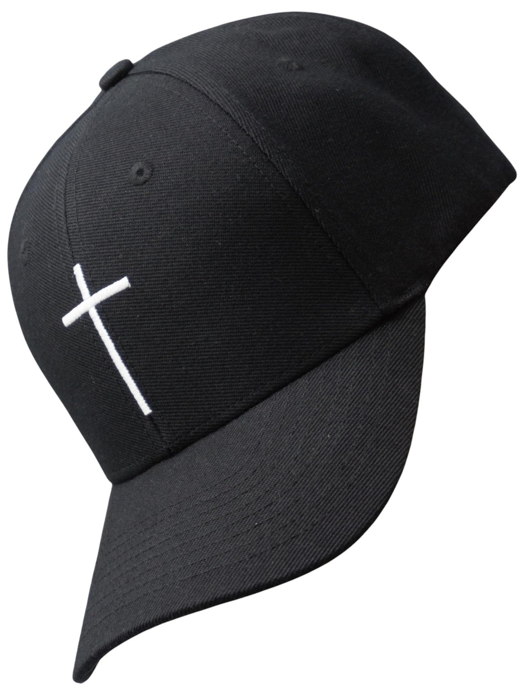 Bexxwell Baseball Cap schwarz mit Kreuz-Stickerei (optimale Passform, Kappe, Black, Baseballcap, Cro