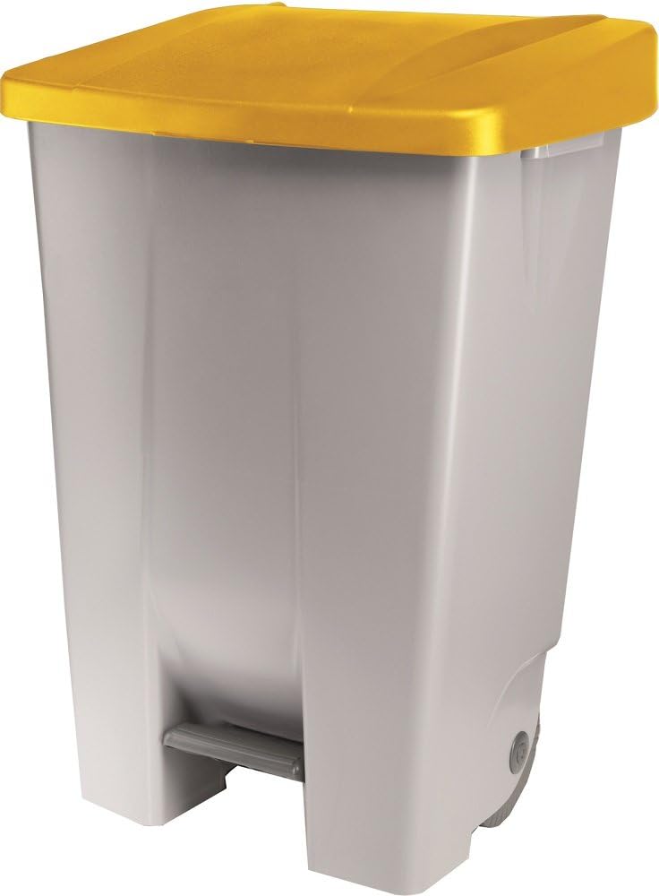 Tretabfallbehälter aus Polyethylen, XTRA PREISWERT, verschiedene Grössen und Deckelfarben wählbar (g