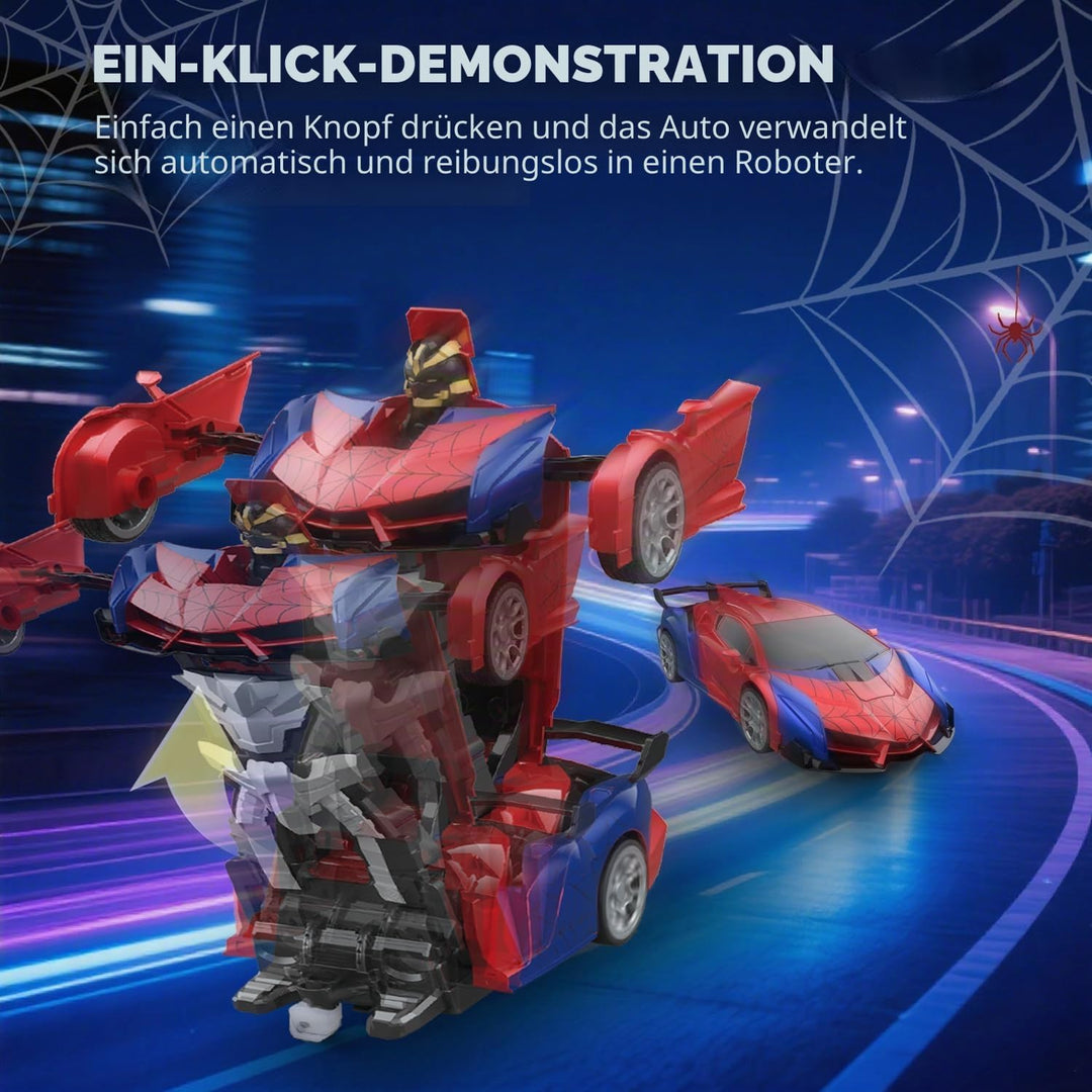 Ferngesteuertes Auto RC Transform Spielzeug ab 4 5 6 7 8 9 Jahre Junge Mädchen, 2.4G 360° Drehung 2