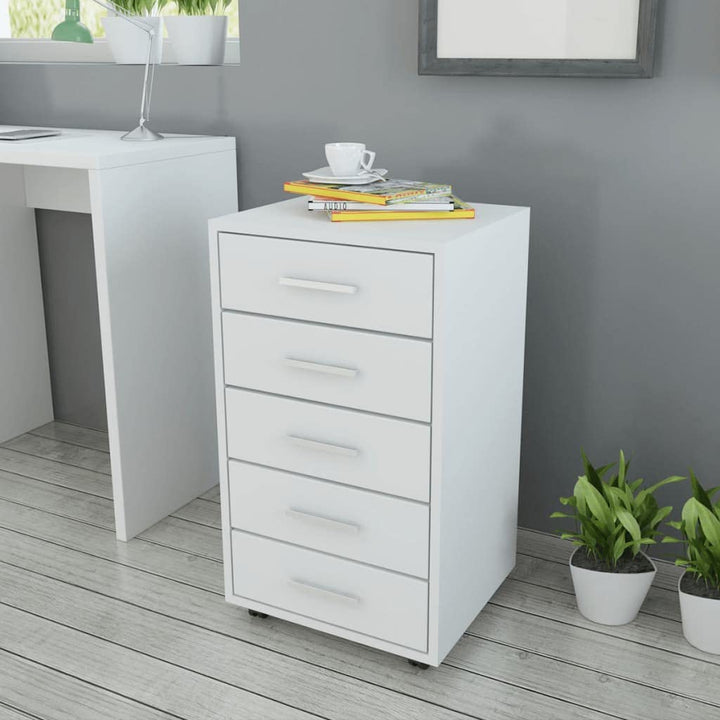Makastle FMD Furniture Beistellcontainer in Ausführung Eiche Nachbildung, Container Schubladenschran