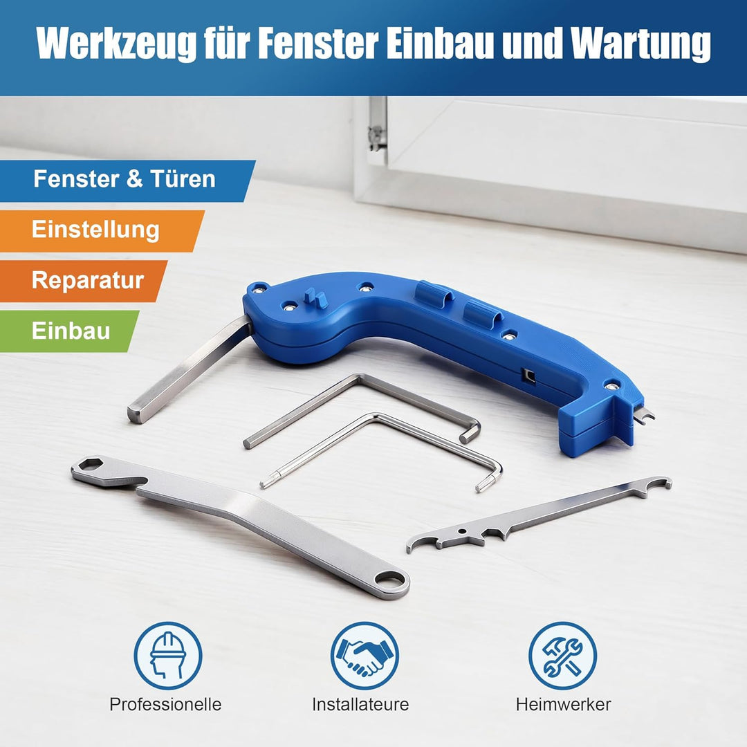 Enhon Fenster Einstellwerkzeug Set, Fenster Einstell Werkzeug Montage Multifunktions Tool Imbus TX15