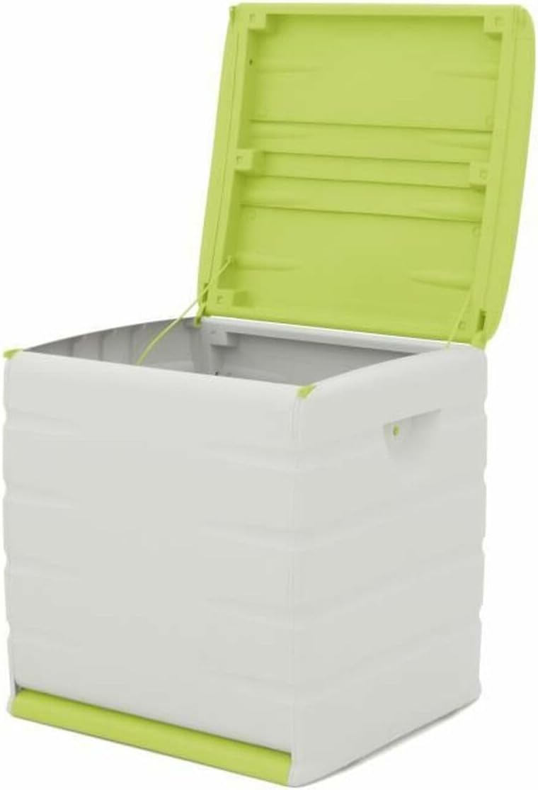 Plastiken (HLKRQ) Space Save Truhen, Grün, 60 x 61 x 53 cm, Grün