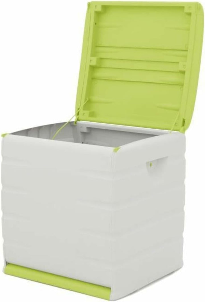 Plastiken (HLKRQ) Space Save Truhen, Grün, 60 x 61 x 53 cm, Grün