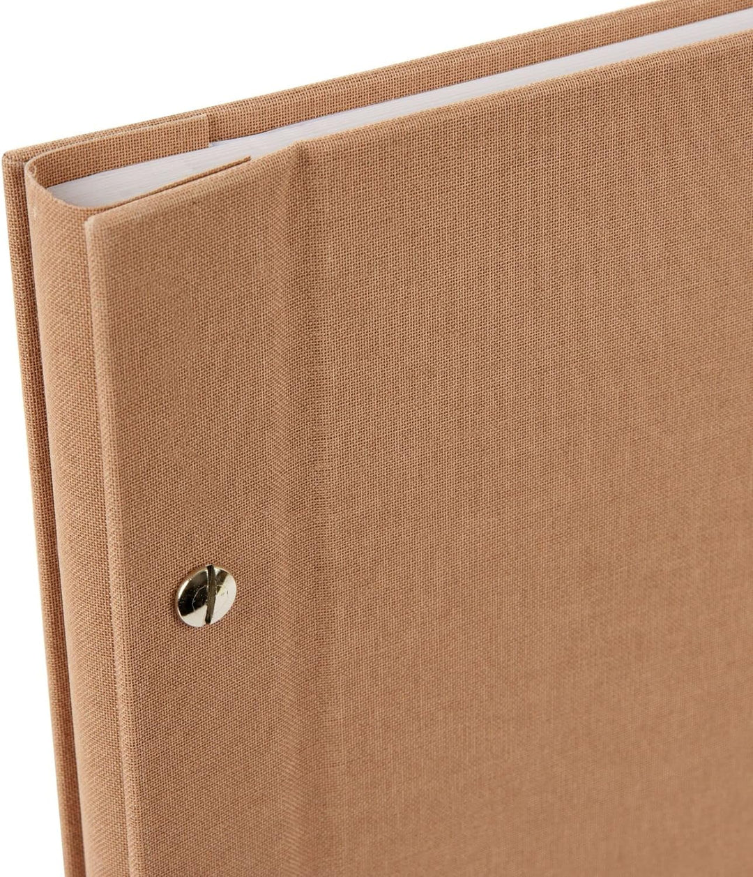 goldbuch 28 819 Schraubalbum Bella Vista Haselnuss, Fotobuch 39 x 31 x 2,5 cm, Foto Album 40 weisse