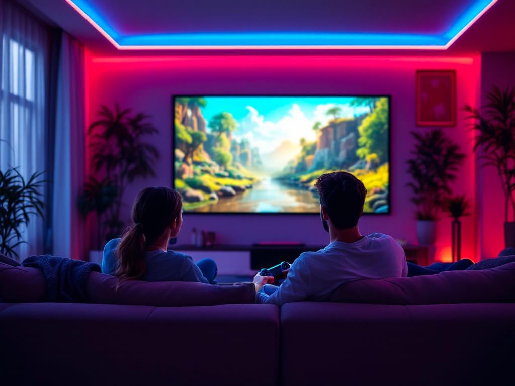 Philips, GamePix 800 Smart Beamer, DLP, Heimkino, 1920 x 1080 Pixel, Full HD, 120 Hz Bildwiederholra
