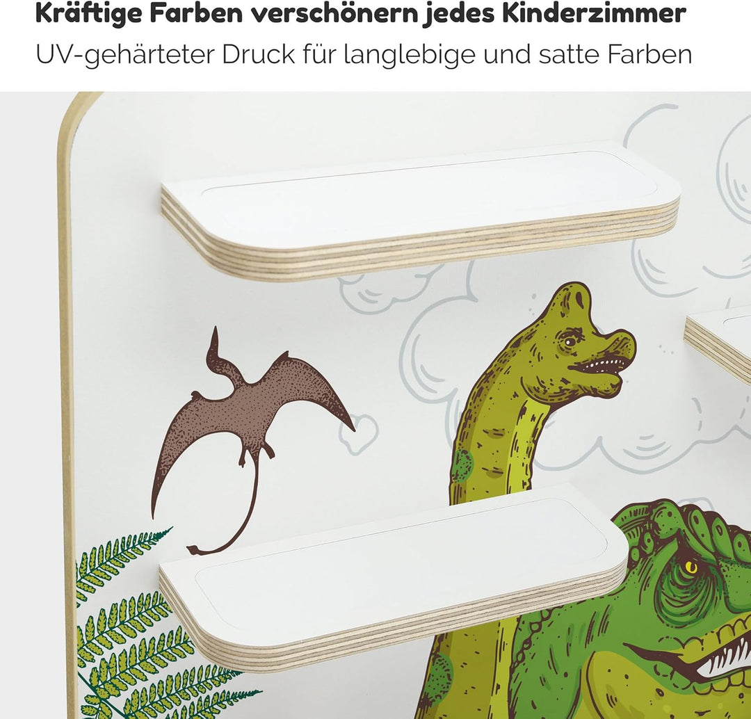 stadtecken Holzregal für Musikbox I Geeignet für die Toniebox und ca. 50 Tonies I Perfekte Tonie Auf