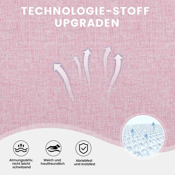 GTPLAYER Gaming Stuhl Stoff, Gaming Sessel mit Taschenfederkissen, ergonomischer Drehstuhl, Gamer St
