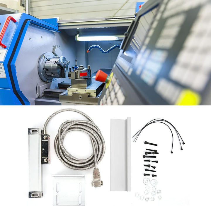 Lineare Skala 2AE/3AE,2AE/3AE-Achsen-Linearmassstab DRO Aluminiumlegierung Druckgussanzeige Druckgus