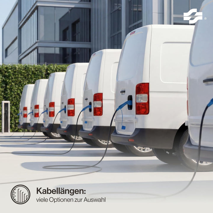 VOLDT Typ 2 Ladekabel 11 kW 16A, 3-phasig für EV Elektroautos PHEV, Typ 2 zu typ 2 Modus 3 Ladekabel