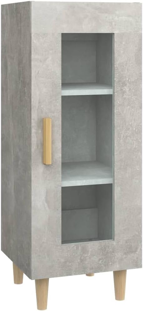 Sideboard Betongrau 34,5x34x90 cm Allzweckschrank Schrank Klein Kommode Kommoden & Sideboards Flur K