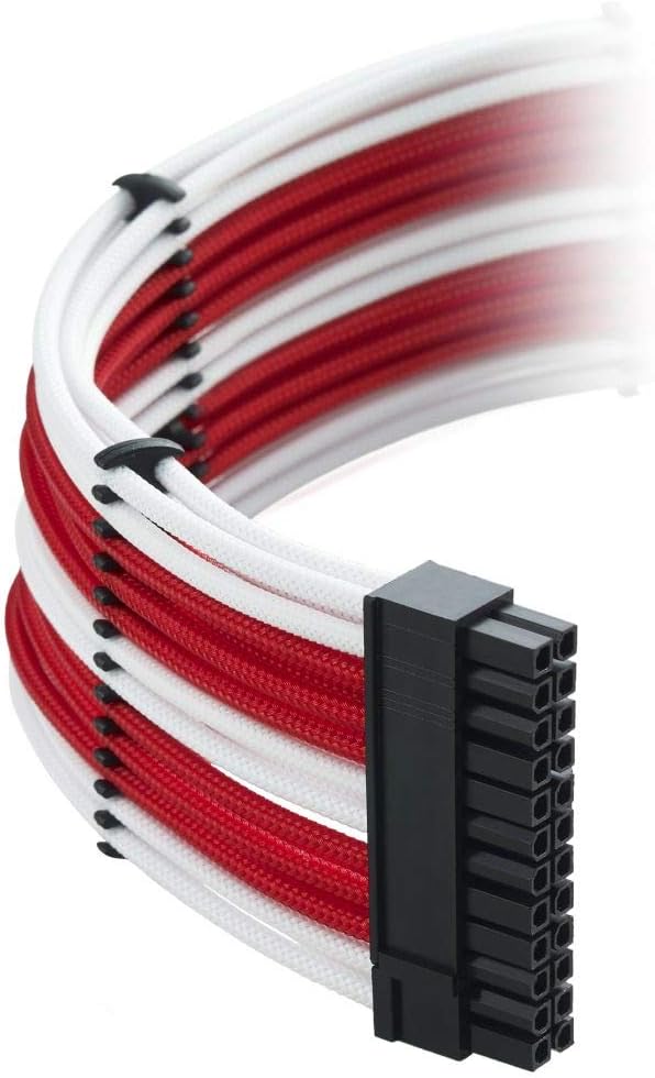 CableMod Classic ModMesh RT-Series Cable Kit ASUS ROG/Seasonic - weiss/rot, Weiss/Rot