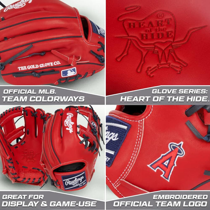 Rawlings | Heart of The Hide MLB Team Logo Baseballhandschuh | alle MLB-Team-Optionen erhältlich Übe