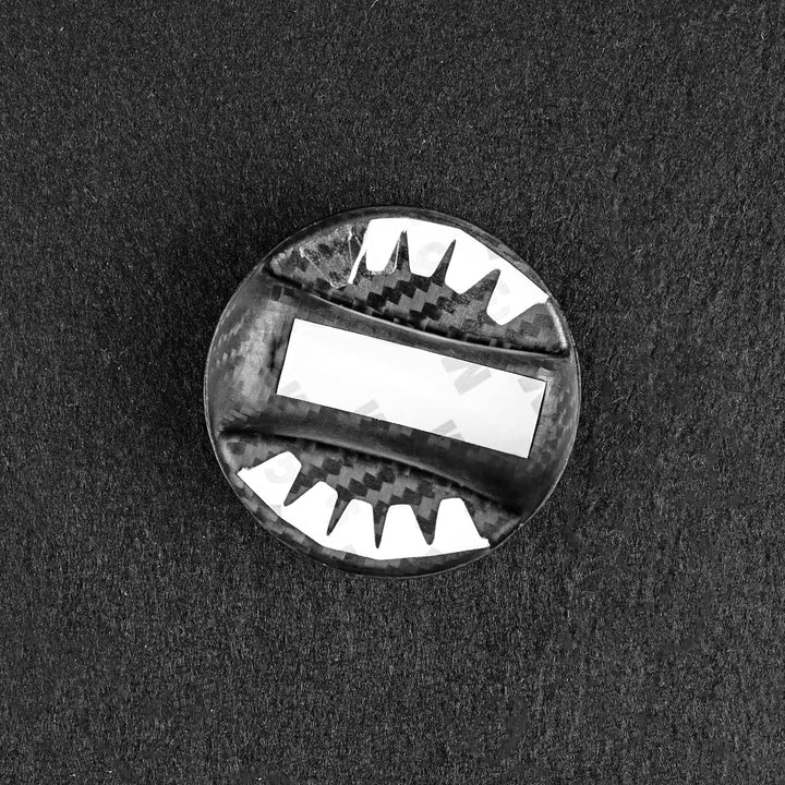 KUNGKIC Kohlefaser Universal Auto-Kraftstofftank-Öl-Gas-Deckel Aufkleber Innenbereich Dekoration Com