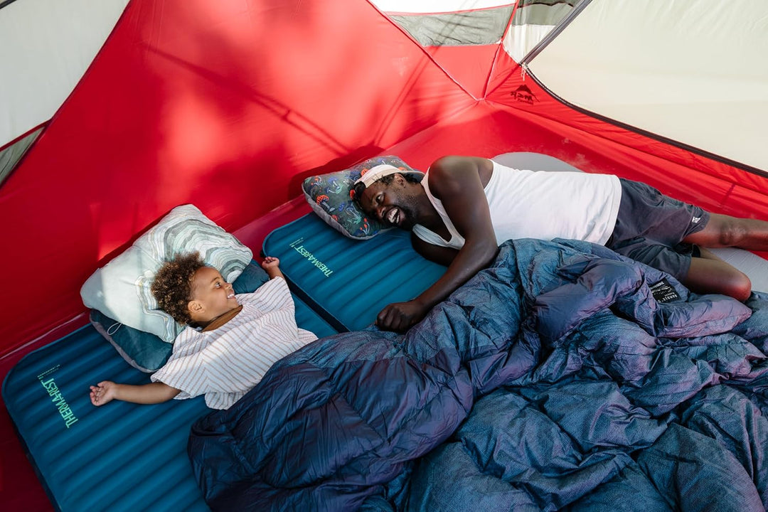 Cascade Therm-a-Rest komprimierbares Kissen mit Kordelzug, Campingkissen, Farbe:Topowave, Grösse: R