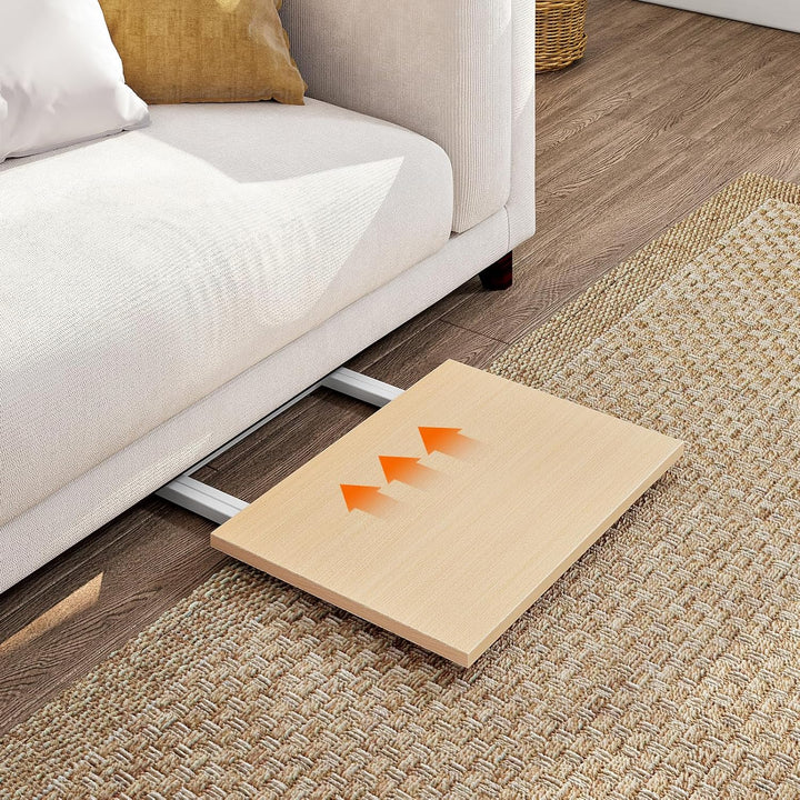 HOOBRO Beistelltisch Klappbar, Kleiner tabletttisch, TV Tray 2er Set, klapptisch Snack Tisch Industr