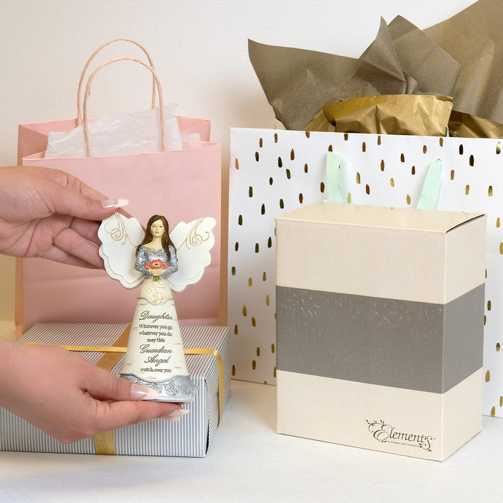 Pavilion Gift Company Elements 82328 Angel Figurine Holding Butterflies, Best Things In Life, 8-Inch