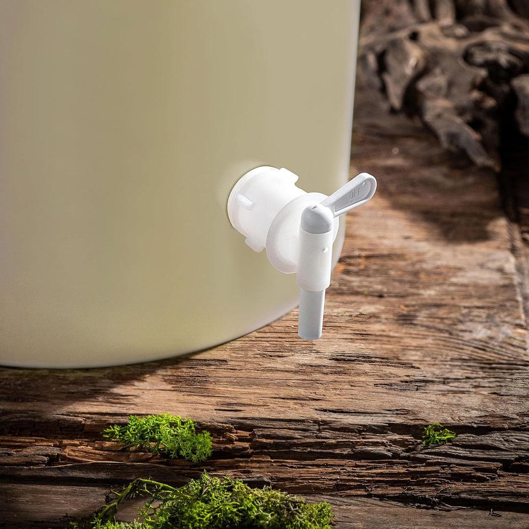 KADAX Gäreimer 33L Set mit Auslaufhahn, Gärbehälter aus Kunststoff mit Ablasshahn für Weinherstellun