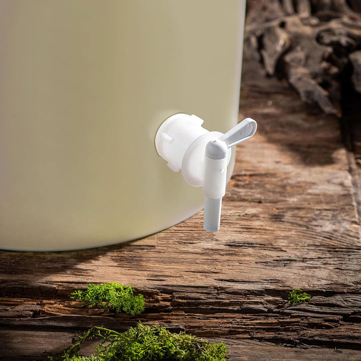 KADAX Gäreimer 33L Set mit Auslaufhahn, Gärbehälter aus Kunststoff mit Ablasshahn für Weinherstellun