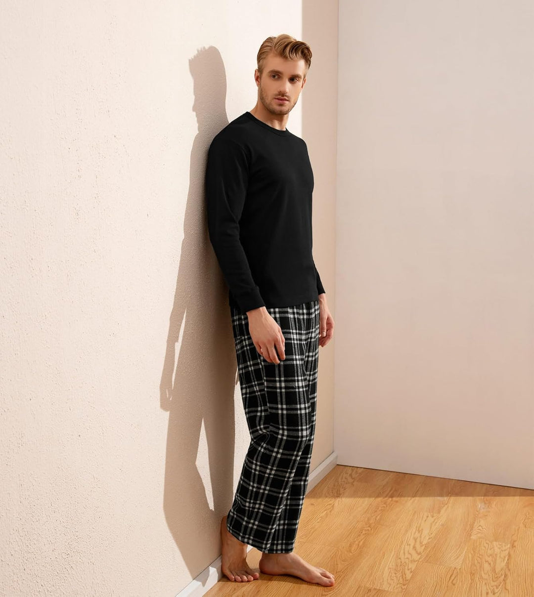 LAPASA Herren Pyjama-Set Schlafanzugset (Extra Warm Flecce Set M129, Wärmer Flanell Set M95, Warm Fl