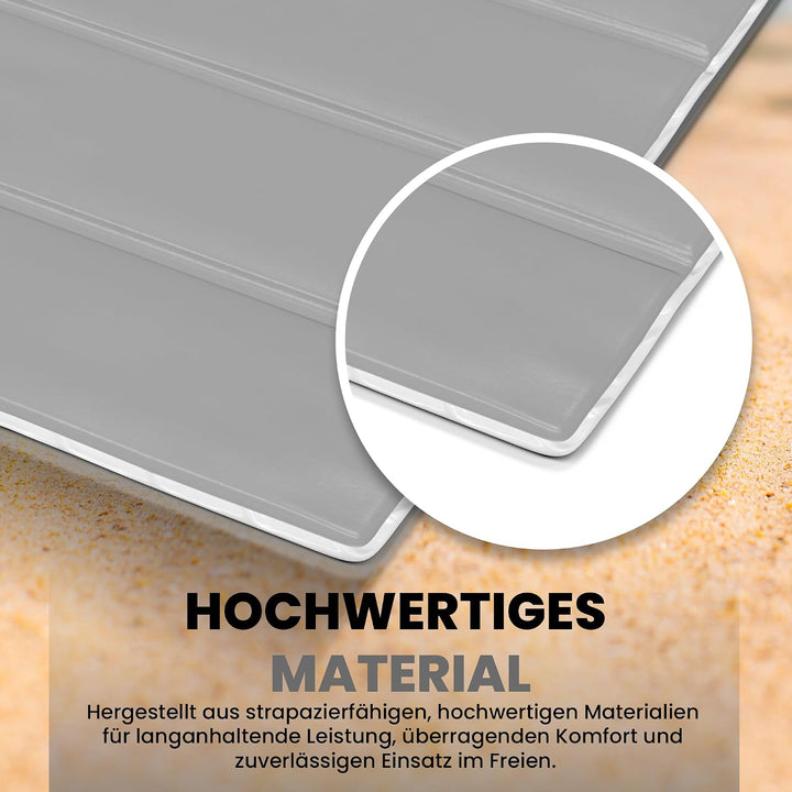 StarK Strandmatte klappbar leicht 190×60 cm gepolstert für Strand &amp; Garten | Kompakt faltbar, wasser