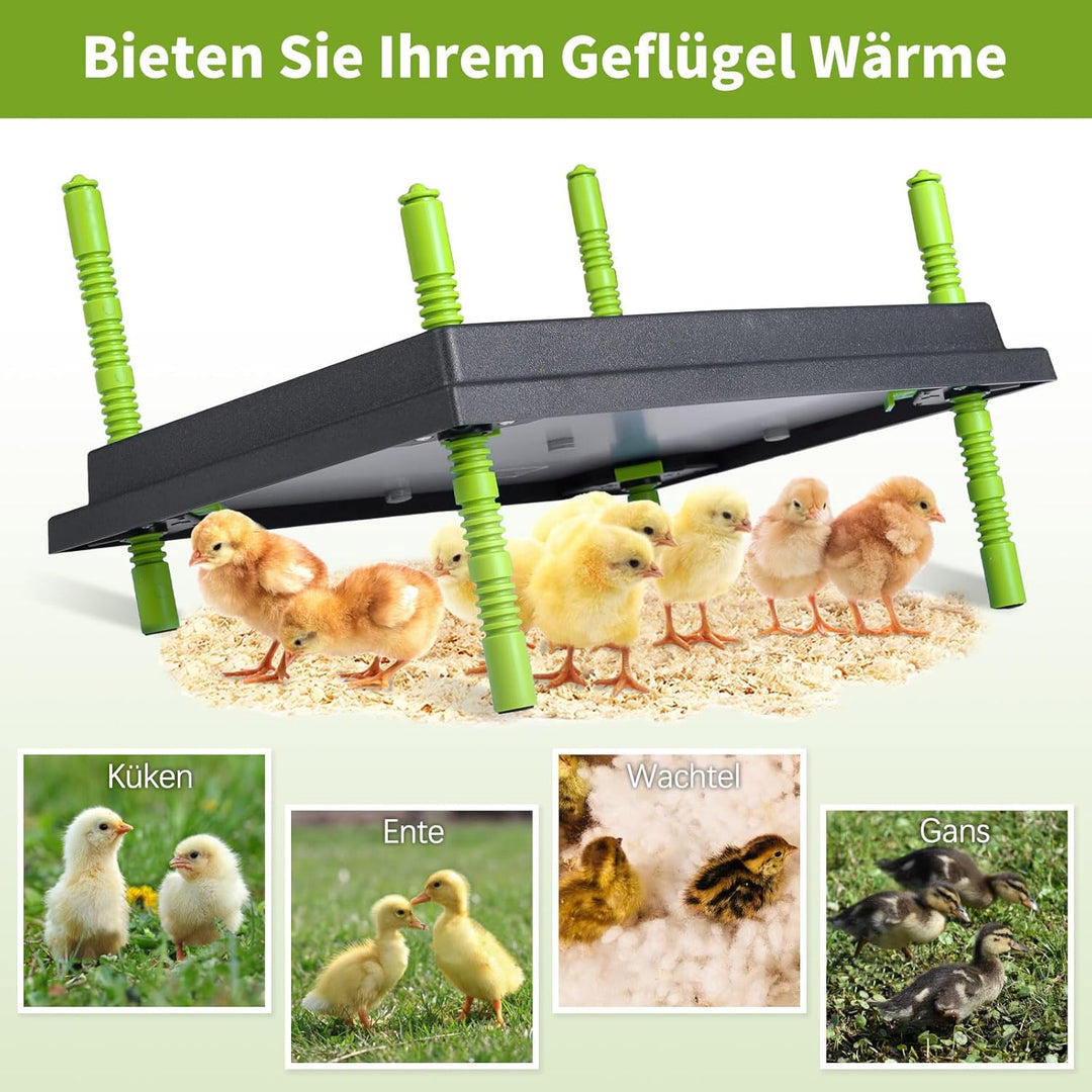 Plotohiker Wärmeplatte Küken,Kükenwärmer Wärmelampe,Heizplatte für Kükenaufzucht,Kunstglucke 30 x 40