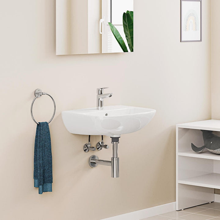 GROHE StartEdge - Einhand-Waschtischarmatur (wassersparend, langlebige Oberfläche, S Size), chrom, 2