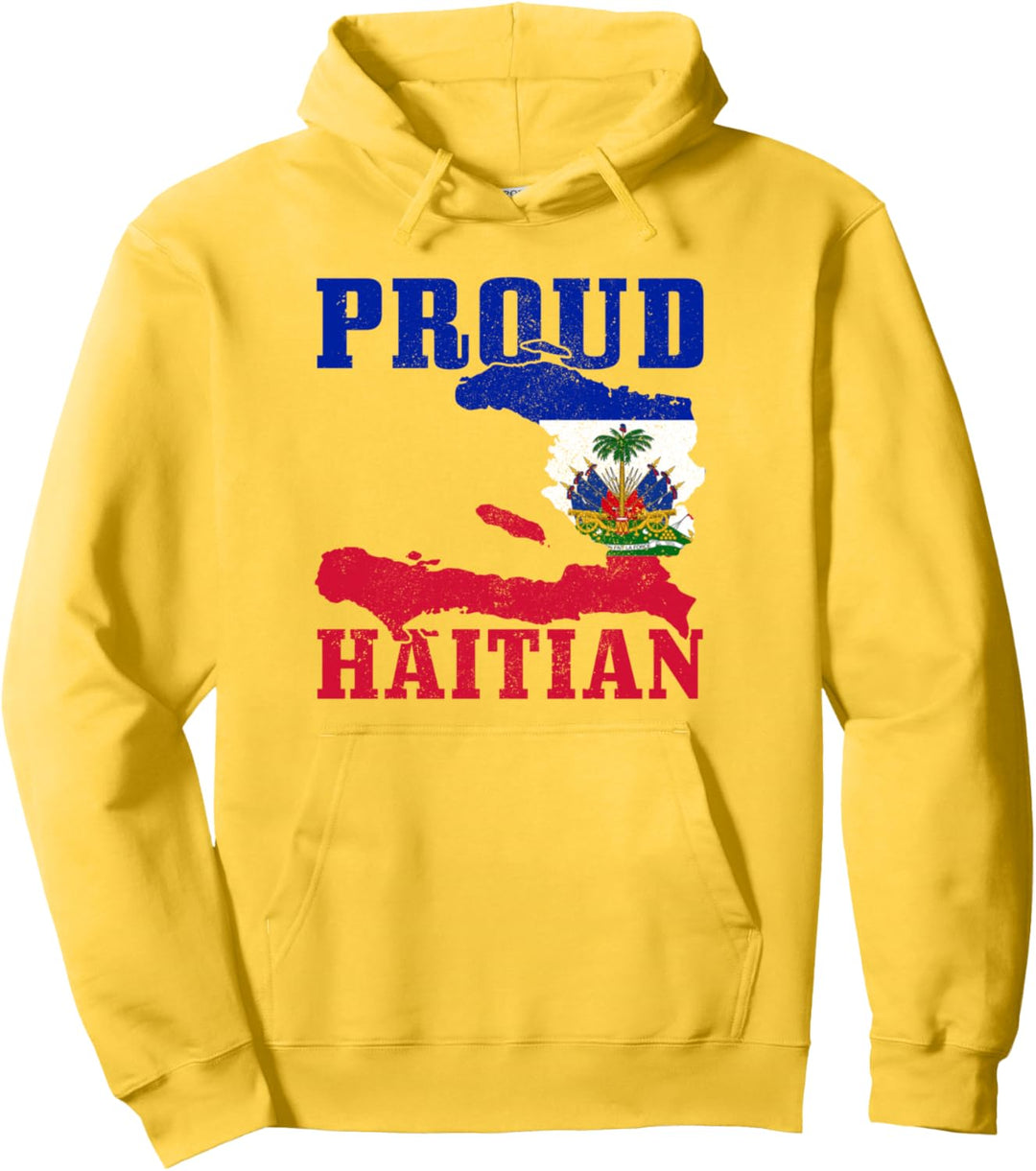 Haiti Stolze Haiti-Flagge Landkarte Stolz Vintage Haiti Pullover Hoodie