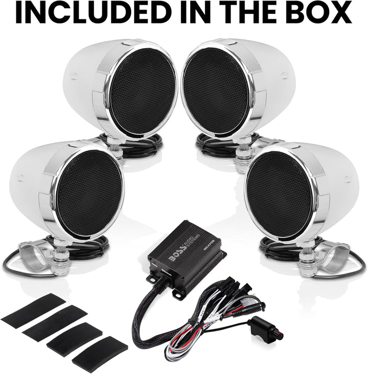 Boss Audio MC470B Boss Motorcycle/UTV Speaker System 1000W Bluetooth