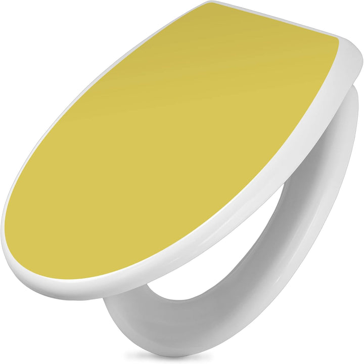 banjado Toilettendeckel mit Absenkautomatik 44,5x37cm - Soft Close Toilettensitz - WC Sitz mit Absen