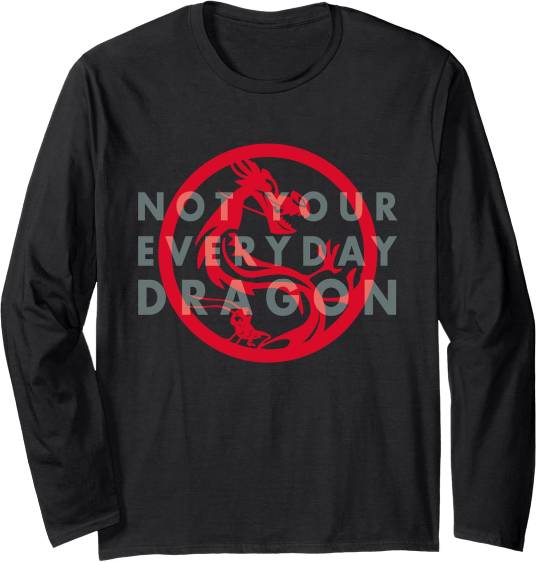 Disney Mulan Mushu and Cri-Kee Not Your Everyday Dragon Langarmshirt