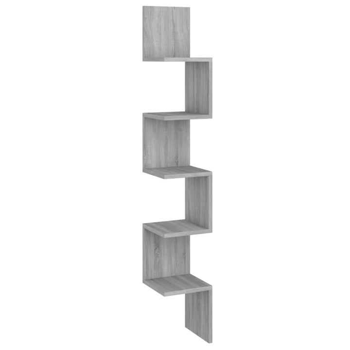 vidaXL Wand Eckregal, Wandregal für Schlafzimmer Wohnzimmer, Hängeregal mit viel Stauraum, Wandablag