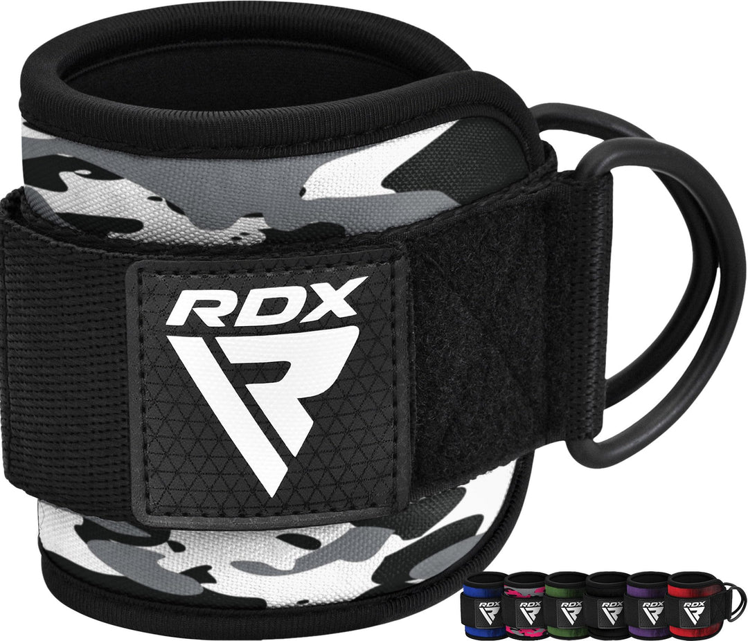 RDX Knöchelriemen für Kabel und Widerstandsbänder – Manschette 7 mm, gepolstert aus Neopren 10 x 4 Z