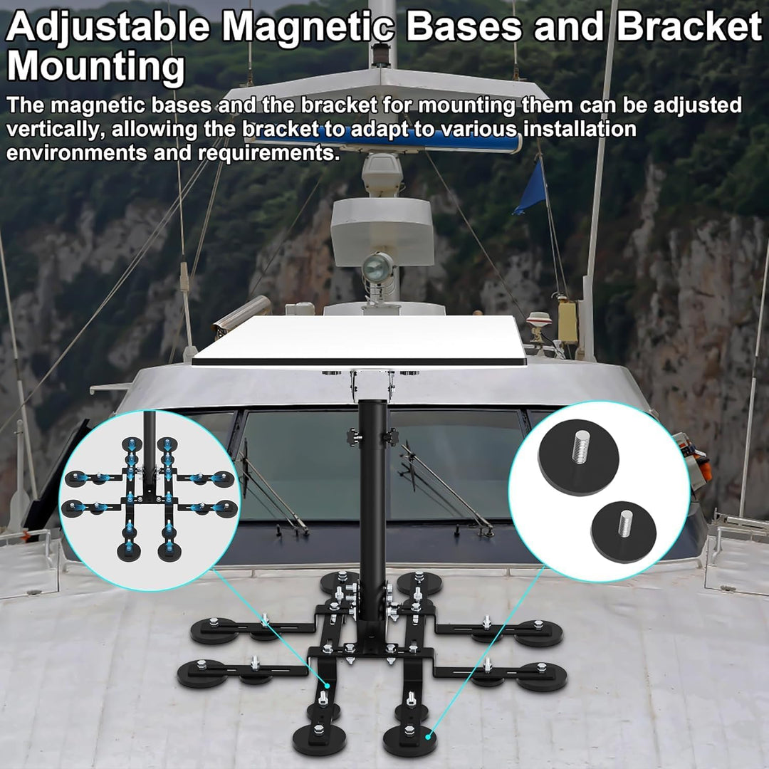 Starlink Gen 3 Magnetische Dachhalterung, 16 magnetische Basen, Bis zu 226 kg Haftkraft, Burbifro St
