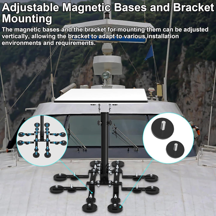 Starlink Gen 3 Magnetische Dachhalterung, 16 magnetische Basen, Bis zu 226 kg Haftkraft, Burbifro St