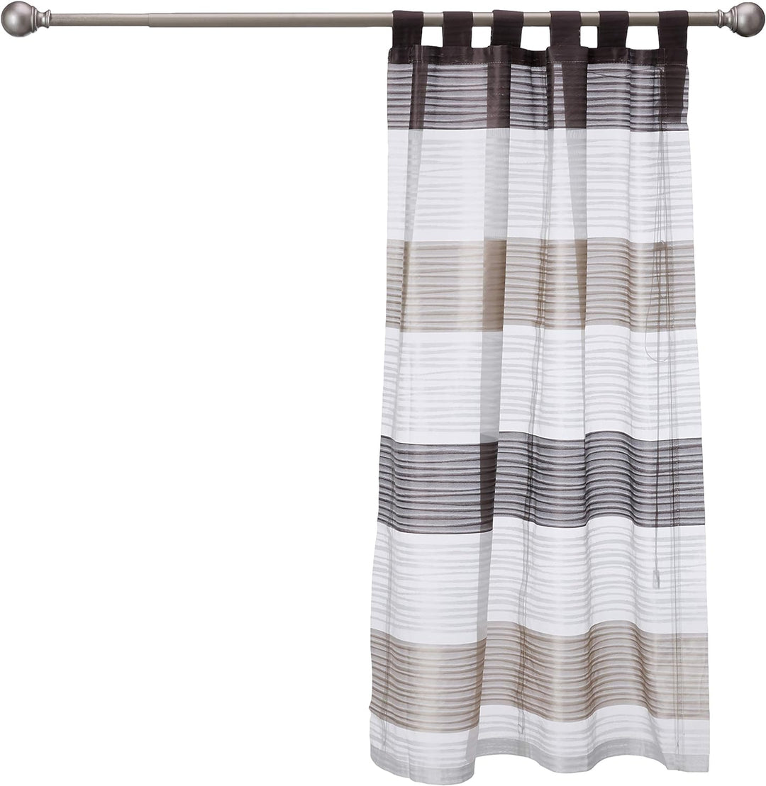 Home fashion SCHLAUFENRAFFROLLO QUERSTREIFEN SCHERLI GABI, Stein, 130 X 100 cm, 7