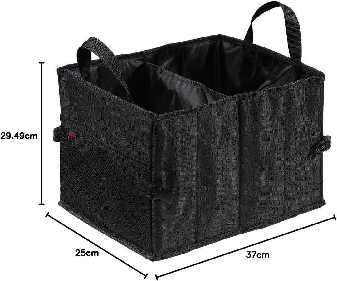 Hama Auto-Kofferraumtasche mit Klettbefestigung, faltbar, klein (37 x 29 x 25 cm) schwarz, klein
