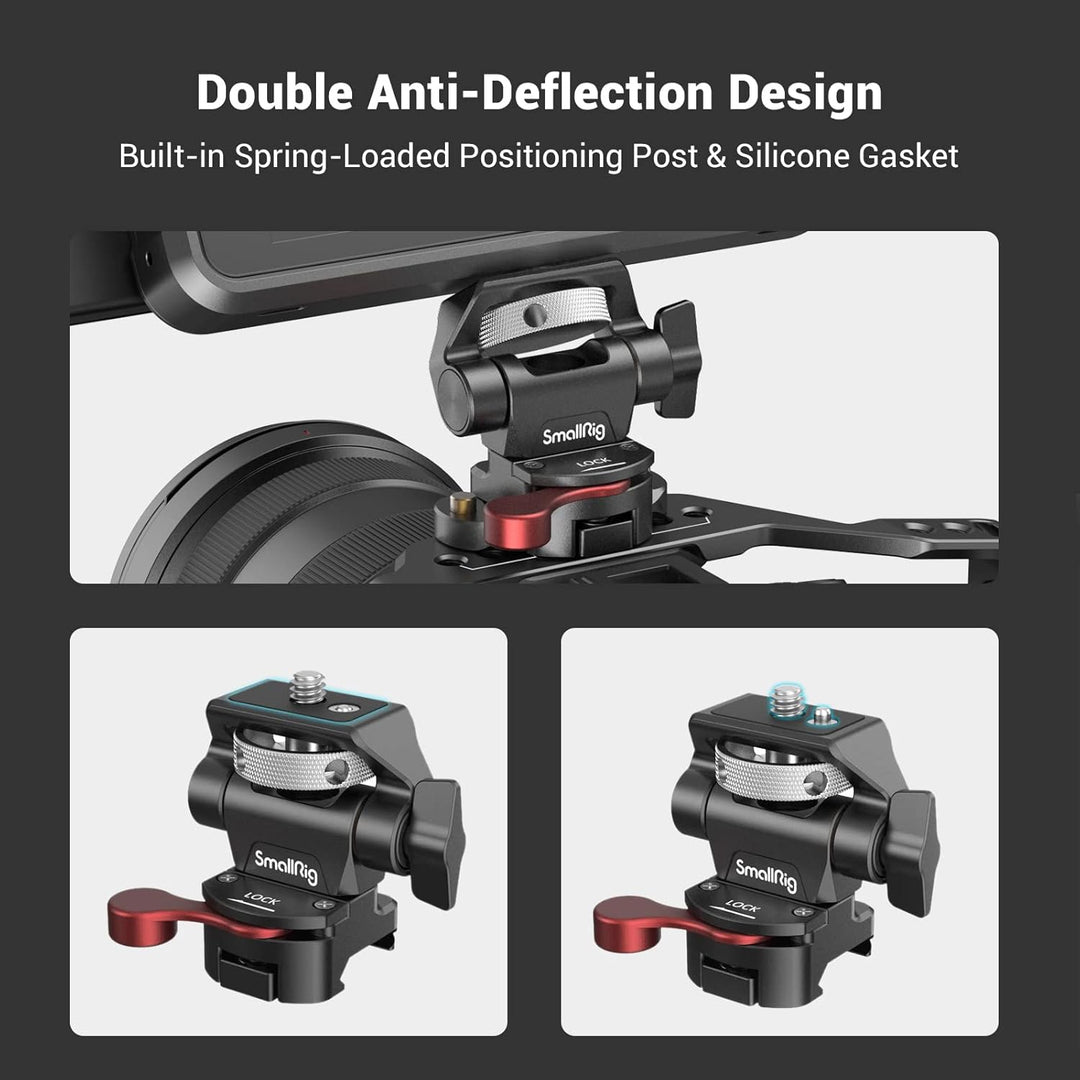 (Aktualisierte Version) SMALLRIG Monitorhalterung mit NATO Klemme, Kamera Monitorhalterung für 5" un