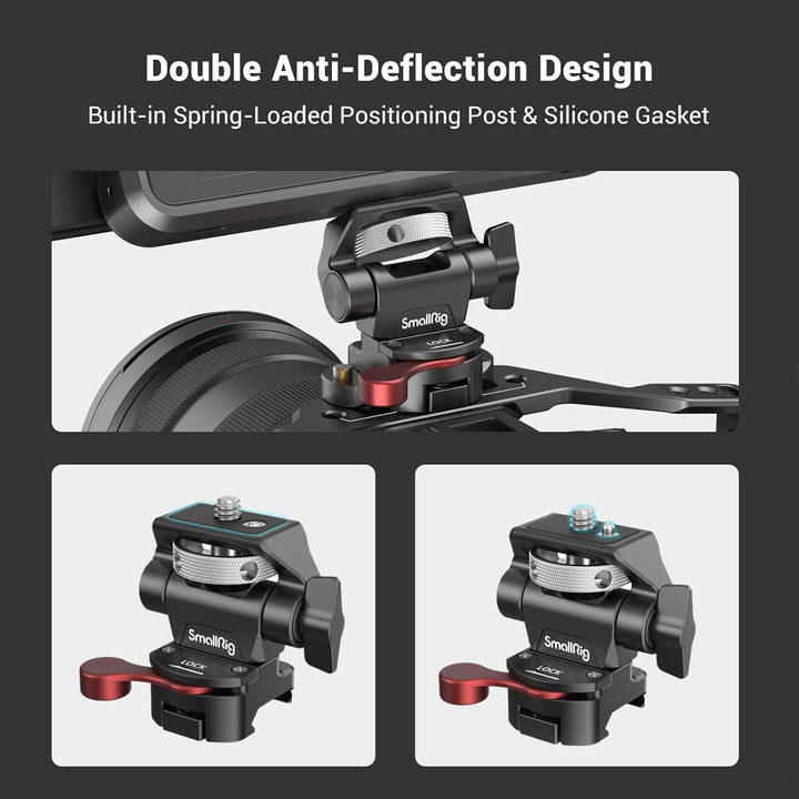(Aktualisierte Version) SMALLRIG Monitorhalterung mit NATO Klemme, Kamera Monitorhalterung für 5" un