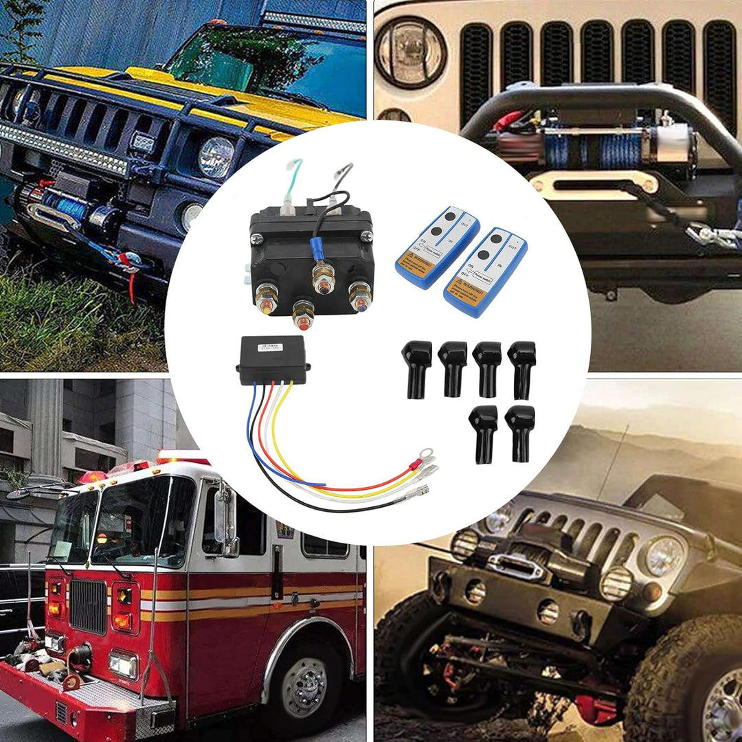 Yctze Elektrisches Windenrelais, Metall 250A 12V Windenrelais für 2000lb-5000lb ATV UTV (schwarz Bes