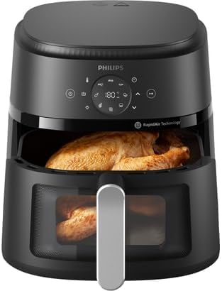 Philips Airfryer Serie 2000 NA231/00 Freidora de Aire 13 en 1 Con Ventana 6.2L 1700W Negra