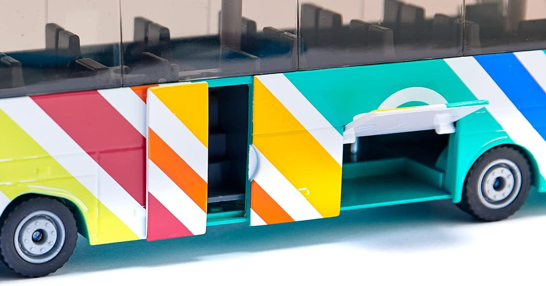 siku 3738001, Mercedes-Benz Travego Reisebus RATP Frankreich, 1:50, Metall/Kunststoff, Multicolor, Ö