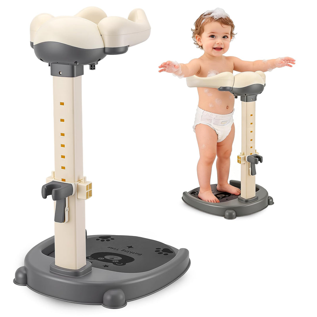 Baby Dusche Ständer, Höhenverstellung 40-57cm, Baby Shower Stand Support mit Anti-Rutsch Basis & Rut