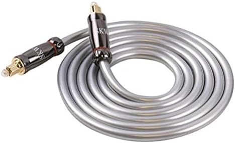 SKW Optisches Digital-Audiokabel, Optisches Toslink Kabel(3M, Grau) 3M Toslink Grau, 3M Toslink Grau