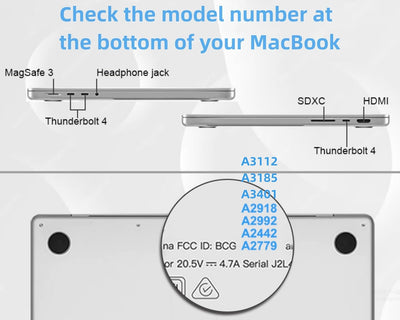 TYTX Kompatibel mit MacBook Pro 14 Hülle Zoll Leder Case 2021 A2442 M1 Pro/M1 Max, Laptop-Hülle mit